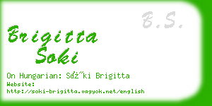 brigitta soki business card